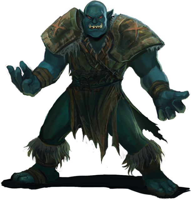 The orc's single frame of animation