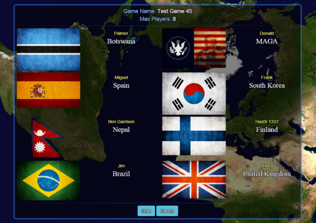 Firmament Wars - Game Lobby